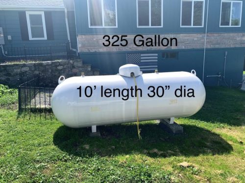 325 GALLON TANK WITH SIZE