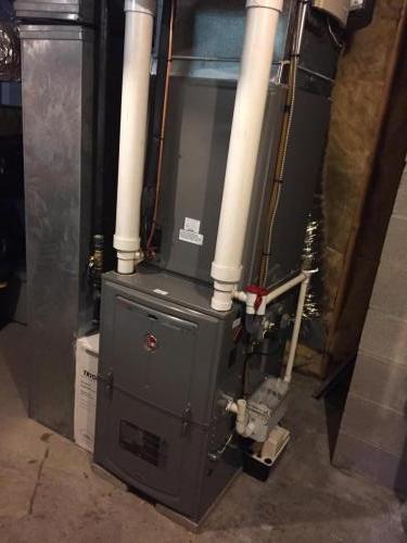 Rheem 96% Efficiency 2-stage Natural Gas Furnace with AC System